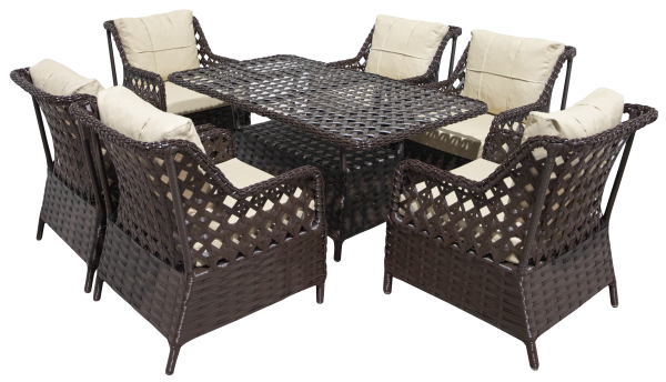 طقم طاولة وكراسي للحديقة